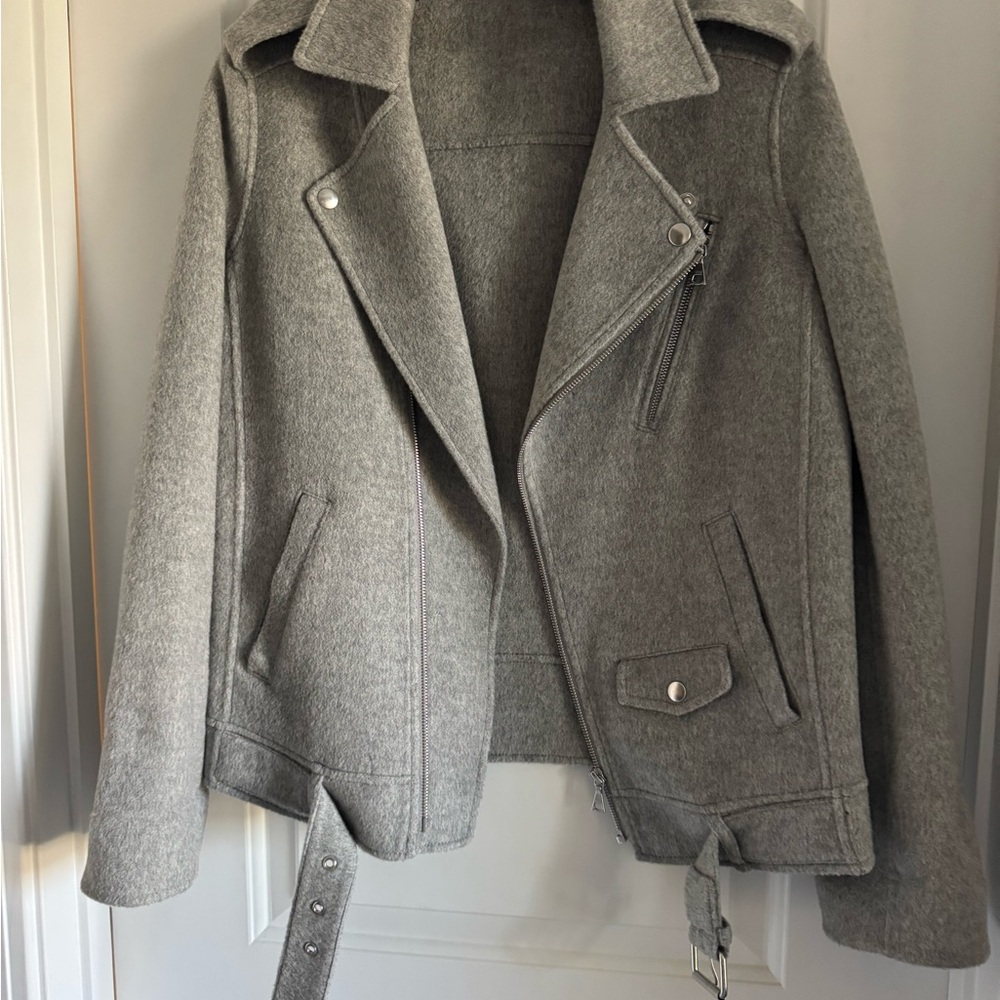 Theory Gray wool cashmere jacket